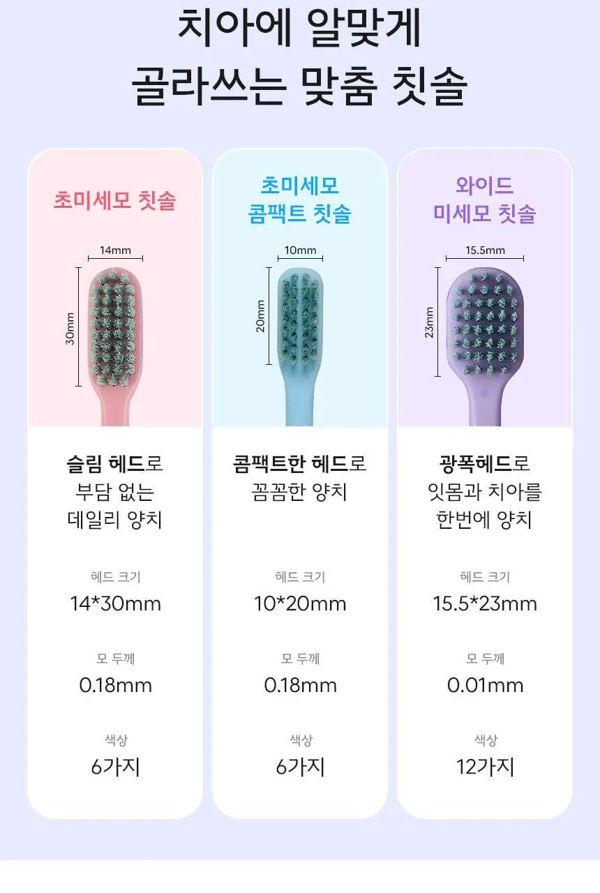 [치약3개입증정] 생활공작소 초미세모 콤팩트 칫솔 24P 상세페이지 24